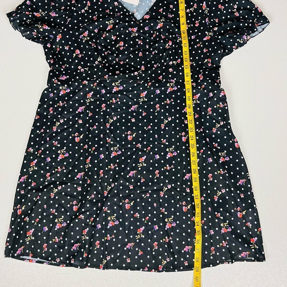 Bloomchic Floral Empire Waist Dress Black Size 22 NWT - Picture 7 of 12